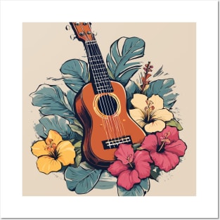 Uke Ukulele Hawaiian Posters and Art